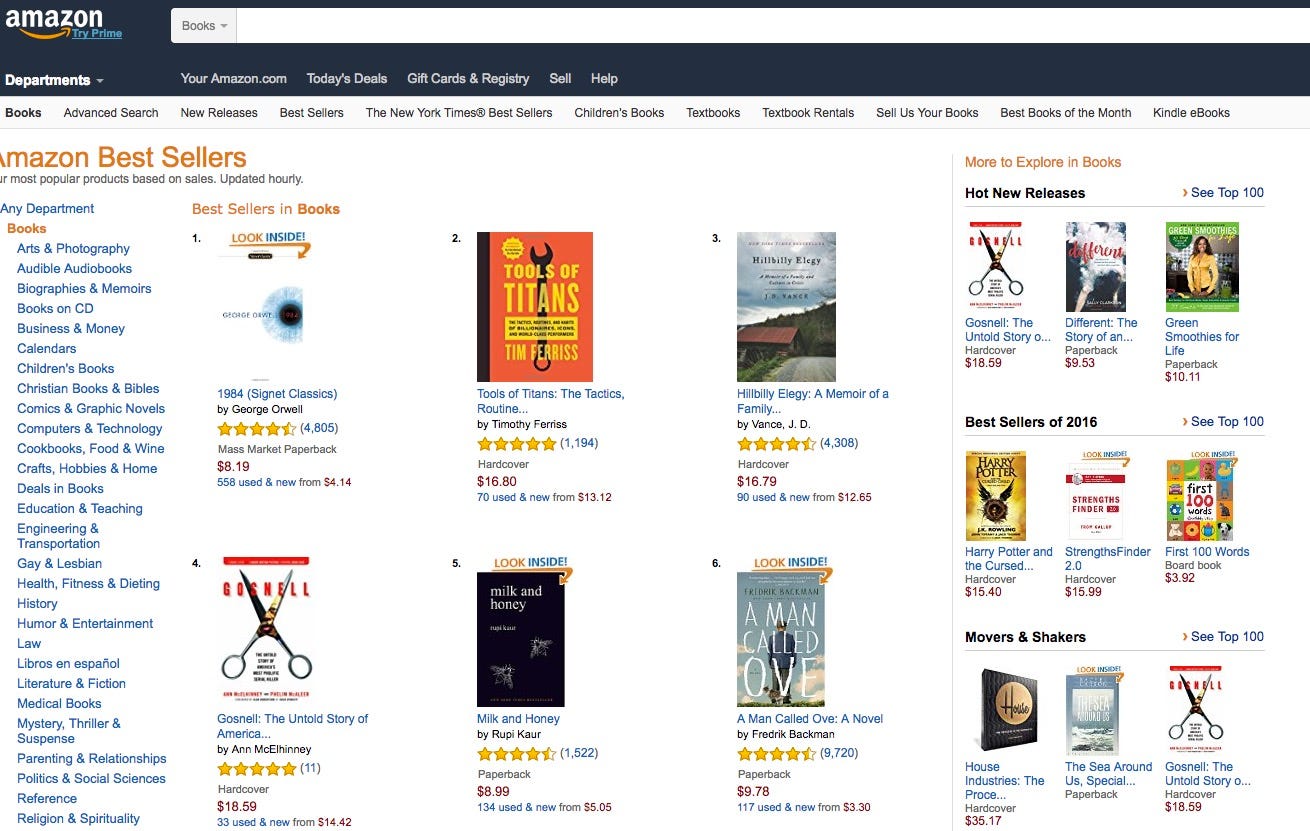 amazon best selling books this week